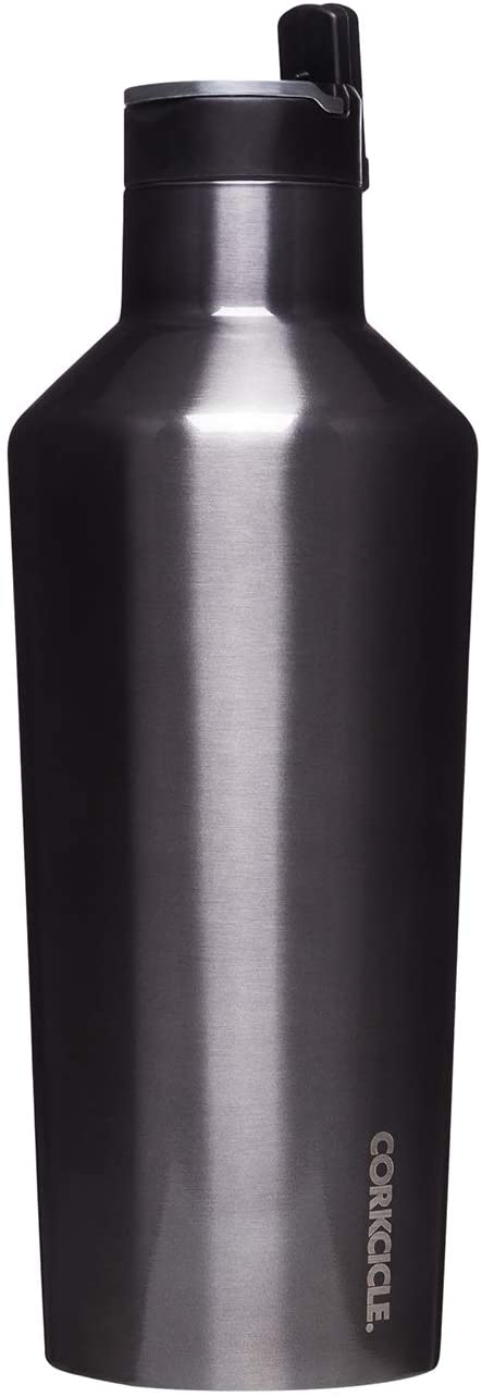 Corkcicle Canteen Sport Collection - Water Bottle & Thermos - Triple Insulated Shatterproof Stainless Steel, 40oz, Gunmetal