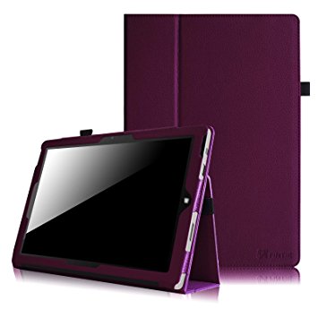 Fintie Microsoft Surface Pro 3 Case - Folio Slim-Fit PU Leather Stand Cover with Stylus Holder for Microsoft Surface Pro 3 12-inch Tablet, Purple