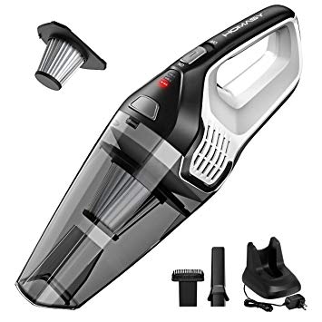 Homasy Portable Handheld Vacuum Cleaner, 6KPA Powerful Cyclonic Suction Vacuum Cleaner Cordless, Lithium Quick Charge Tech, Dry Lightweight Vacuum for Car, Hair, Dust Cleaning