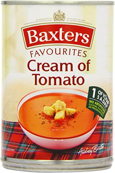 Baxters Favourites Cream of Tomato Soup - Pack of 12 x 400G