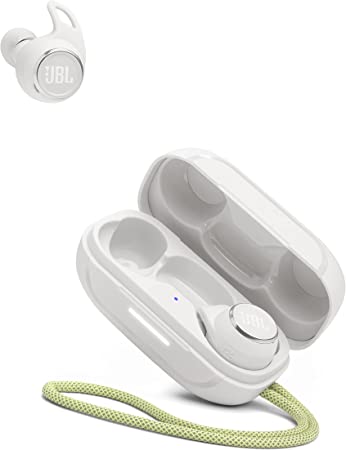 JBL Reflect Aero In-Ear Earphones, True Adaptive Noise Cancelling Technology, Waterproof Design, 8 Hours Battery Life, in White