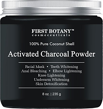 Activated Charcoal Powder 8 oz for DIY Recipes - Teeth Whitening, Facial Masks, Facial Scrubs, Knee Lightening, Underarm Lightening, Homemade Eyeliner &Mascara