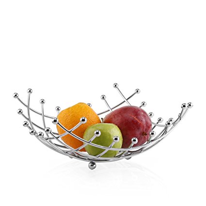 BINO 'Square Grid' Fruit Basket, Chrome