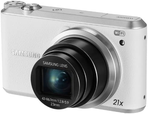 Samsung WB350F 16.3MP CMOS Smart WiFi & NFC Digital Camera with 21x Optical Zoom and 3.0" Touch Screen LCD and 1080p HD Video (White)