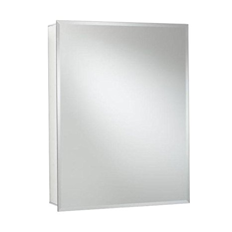 Croydex Haven 30-Inch x 24-Inch Recessed or Surface Mount Medicine Cabinet with Hang 'N' Lock Fitting System, Aluminum