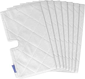 HOMEXCEL Reusable Steam Mop Replacement Pads for Shark S3500 Series S3501 S3601 S3550 S3901 SE450 S3801CO S3601D S2901 S2902 Steam Pocket Mop-Washable Microfiber Mop Pads-8 Pack