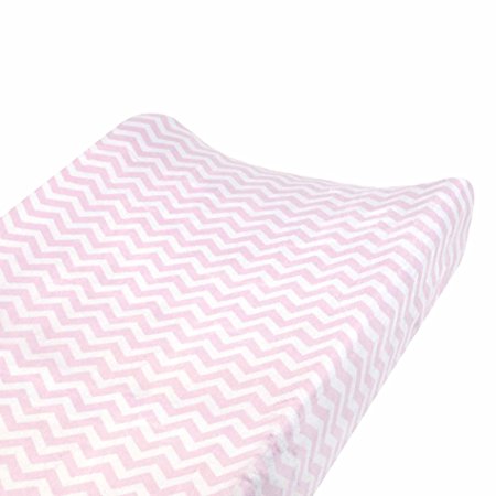 Carter's Changing Pad Cover, Softly Pink Chevron