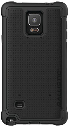 Ballistic Tough Jacket Case for Samsung Galaxy Note 4 - Retail Packaging - Black