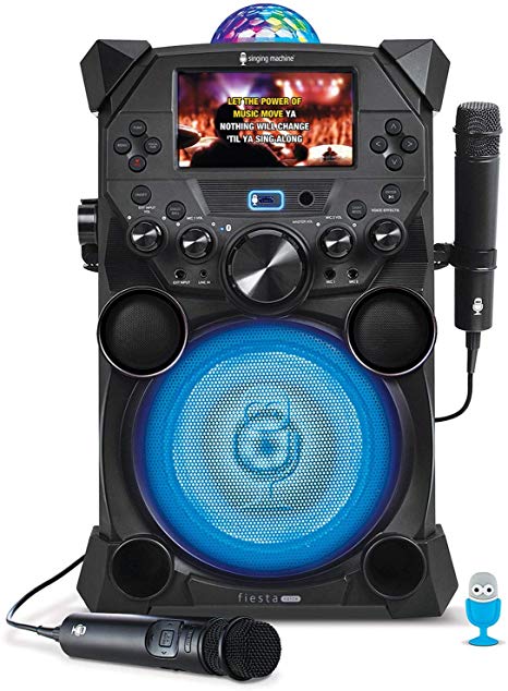 Singing Machine Fiesta Voice with LCD Monitor, Rechargeable Battery and Bluetooth Streaming