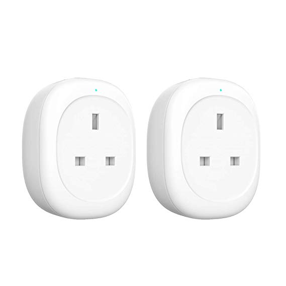 Smart Plug, Maxcio WiFi Plug Smart Socket with Energy Monitoring, App Remote Control and Timer Function, Compatible with Alexa, Google Home and IFTTT, No Hub Required (2 Packs)