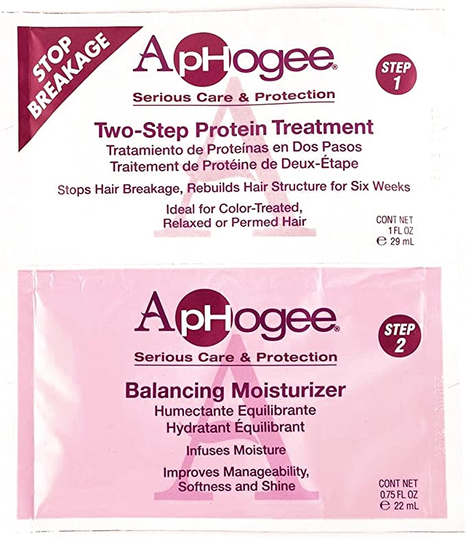 Aphogee Two-Step Protein Treatment and Balancing Moisturizer Sachet