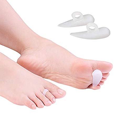 3 Pairs Hammer Toe Pads - Corrector & Straightener for Curled, Curved, Claw & Mallet Toe Relief - Right & Left Gel Support Crest Cushion