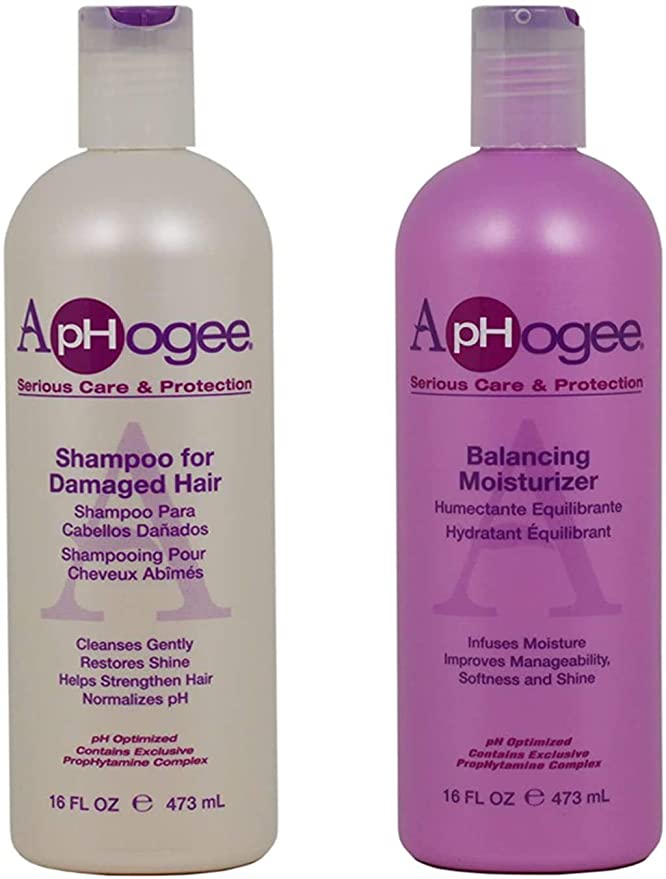ApHogee Shampoo for Damaged Hair   Balancing Moisturizer 16oz"Set"