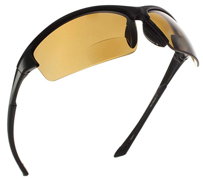 Fiore La Jolla Bifocal Polarized Reading Sunglasses TR90 Readers for Men and Women