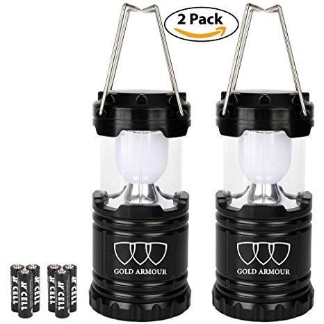 Camping Lantern - LED Lantern Lights (6 COLORS: BLACK, GRAY, BLUE, RED, PURPLE, PINK) Camping Gear Equipment for Outdoor, Hiking, Emergencies, Hurricanes, Outages