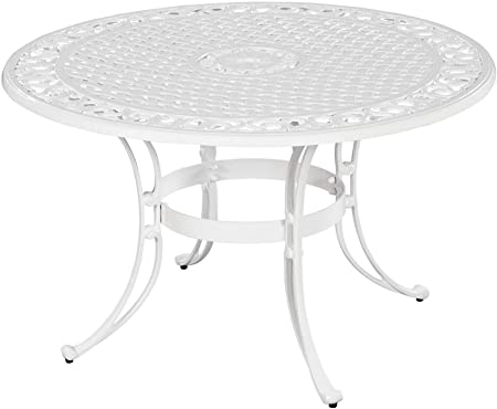 Homestyles 6652-30 Outdoor Dining Table, 42Lx42Dx28.75H, White