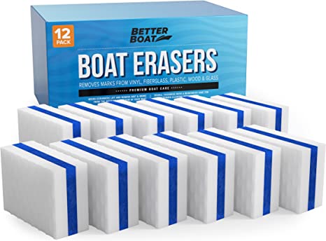 Premium Boat Scuff Erasers | Boating Accessories Gifts for Cleaning Boat Accessories or Gift for Pontoon Sail Boat Fishing Jon Boats Decks Vinyl Boat Cleaner Hull Supplies & Gadgets for Men & Women