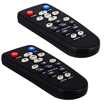 OMAIC Remote Control For WD All Versions Western Digital TV HD WDTV Media Player-2 Pack