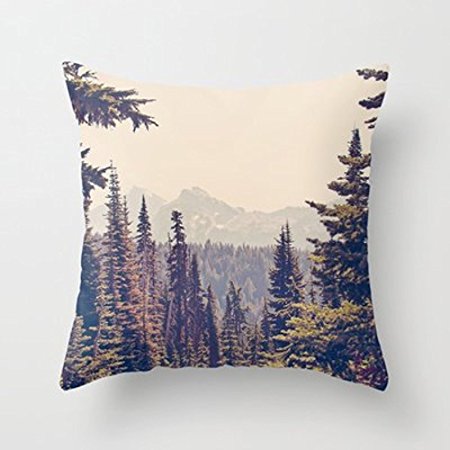 My Honey Pillow Mountains Through The Trees Throw Pillow By Kurt Rahnfor Your Home