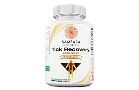 Tick Recovery Herbal Formula Capsules - Japanese Knotweed, Cat's Claw, SIDA Acuda, Houttuynia Cordata, Stevia (240 Capsules)