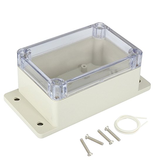 uxcell 3.9"x2.7"x2"(100mmx68mmx50mm) ABS Junction Box Universal Project Enclosure w PC Transparent Cover
