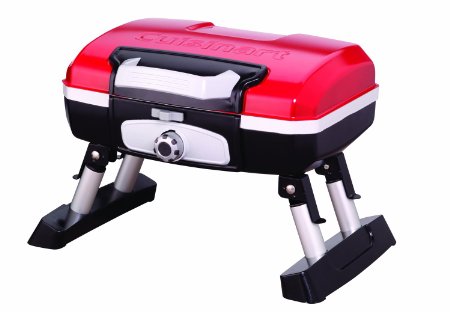 Cuisinart CGG-180T Petit Gourmet Portable Tabletop Gas Grill, Red