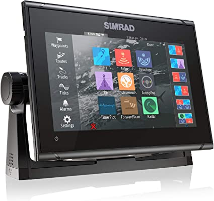 Simrad GO9 XSE - 9-inch Chartplotter with Active Imaging 3-in-1 Transducer, C-MAP Discover Chart Card,Black,000-14840-002