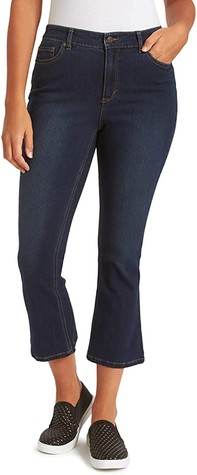 Gloria Vanderbilt Women's Kick Bottom Crop Jean