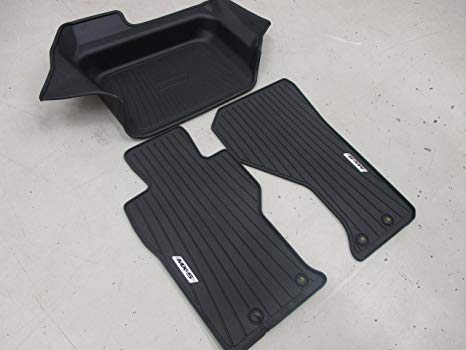 Mazda New OEM MX-5 Miata 2016 Rubber All Weather Protection kit Tray & Floor mats 0000-8B-D31 & 0000-8B-D30