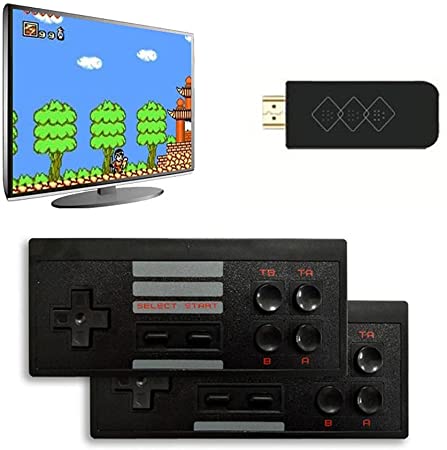 Retro Game Console with 818  Classic Video Games, HDMI Output Wireless Plug and Play Video Games Stick, Old Arcade TV Game Console, Ideal Gift Choice for Kids and Adults