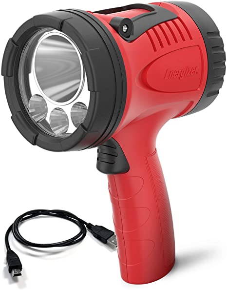 ENERGIZER LED Spotlight, IPX4 Water Resistant, Super Bright LED Spotlight Flashlight, Impact-Resistant, Heavy Duty Durability, Powerful Beam Distance