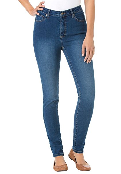 Woman Within Women's Plus Size Skinny Super Stretch Jean