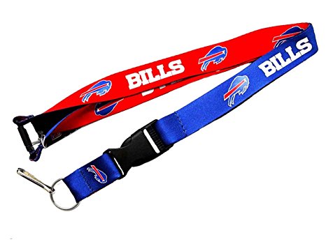 NFL Buffalo Bills Reversible Lanyard, One Size, Red