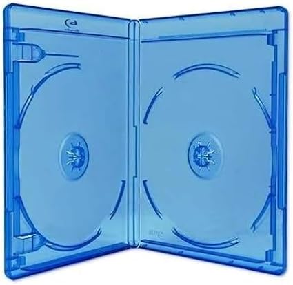 New 112 Blu-Ray Double Discs Replacement Case Box 12.5 mm Standard Size Holds 2 Discs (Pack of 112 Individual BD Cases)…
