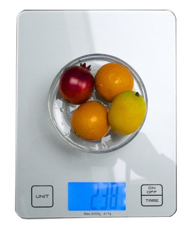 Digital Kitchen Scale by Royal - Multifunction Food Scale with High Precision Accuracy - Touch Sensing Buttons and LCD Display