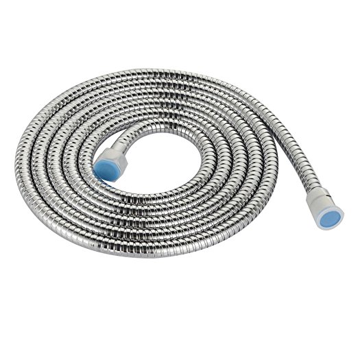 Angle Simple L1300 Stainless Steel Extra Long Replacement Shower Hose 118-Inch (3-Meter), Chrome