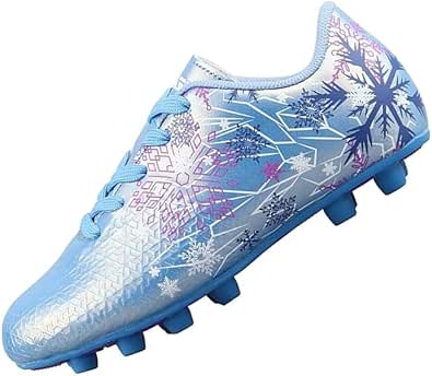 Vizari Frost 3 FG Kids Soccer Cleats | Frost Themed Synthetic Upper | Durable Two-Color Outsole | Outdoor Firm Ground Soccer Shoes | Perfect for Girls and Boys