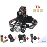 Mifine Waterproof LED Headlamp headlightSuper Bright 3000LM XM-L XML T6 LEDWaterproof for Outdoor Sports Hiking Camping Riding Fishing Hunting