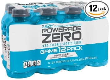 POWERADE ZERO Mixed Berry, 12 ct, 12 FL OZ Bottle