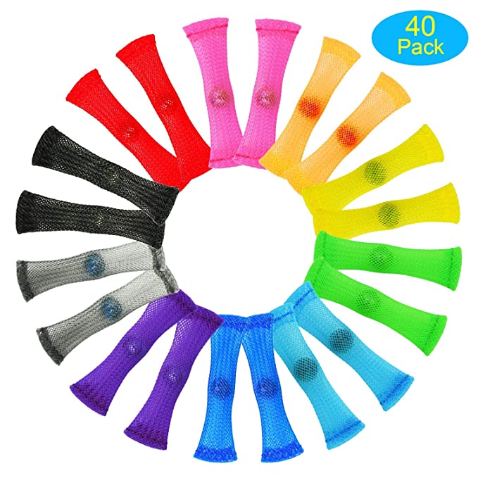 Fidget Toy(10 Colors) Stress Relieve Toy, Focus Enhance, Relieves Stress and Increase Focus for Adults and Children, has Helped with ADHD ADD OCD Autism (40 pack-10 Colors)