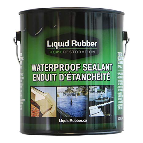 Liquid Rubber Waterproof Sealant/Coating - 1 Gallon - Original Black - Environmentally Friendly - Water Based - No Solvents, VOC's or Harmful Odors - Easy to Apply - No Mixing - TOP SELLER