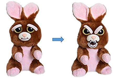 William Mark Feisty Pets Vicky Vicious Plush Adorable Plush Stuffed Bunny that Turns Feisty with a Squeeze