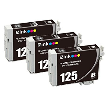 E-Z Ink Remanufactured Ink Cartridge Replacement For Epson 125, Black