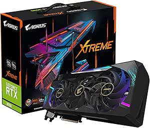 GIGABYTE RTX 3090 Xtreme 24G Carte Graphique GV-N3090AORUS X-24GD Noir