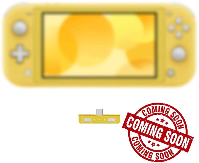Bluetooth Audio Transmitter Adapter for Nintendo Switch Lite (Yellow)