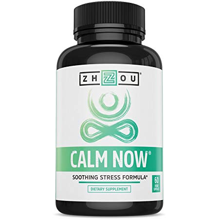 Zhou Nutrition Calm Now Anxiety Relief & Stress Support Supplement - 60 Veg Caps