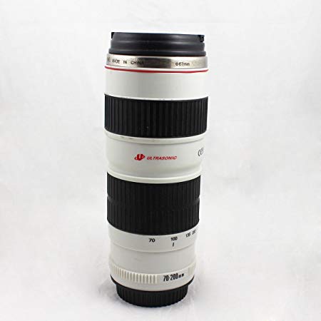 Camera Lens Mug EF 70-200mm Refreshment Coffee Cup for Canon Fans Photography Enthusiast Festival Gifts 2nd Generation White LMC09W