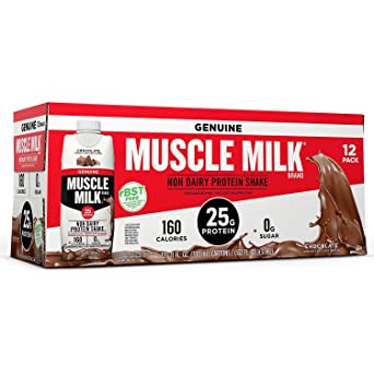 Muscle Milk Genuine Non-Dairy Protein Shake, Chocolate & Vanilla variety (11 fl. oz, 12 pk.)