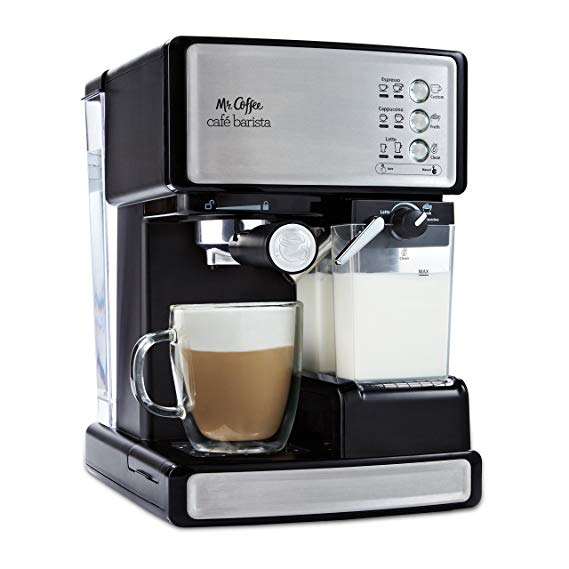 Mr Coffee Cafe Barista Espresso Maker with Automatic milk frother BVMC-ECMP1000