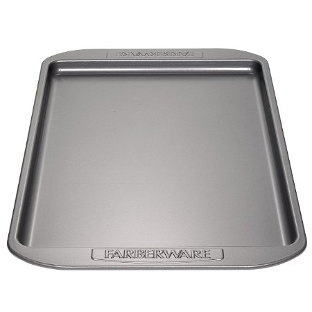 Farberware Nonstick Bakeware 10-Inch x 15-Inch Cookie Pan, Gray